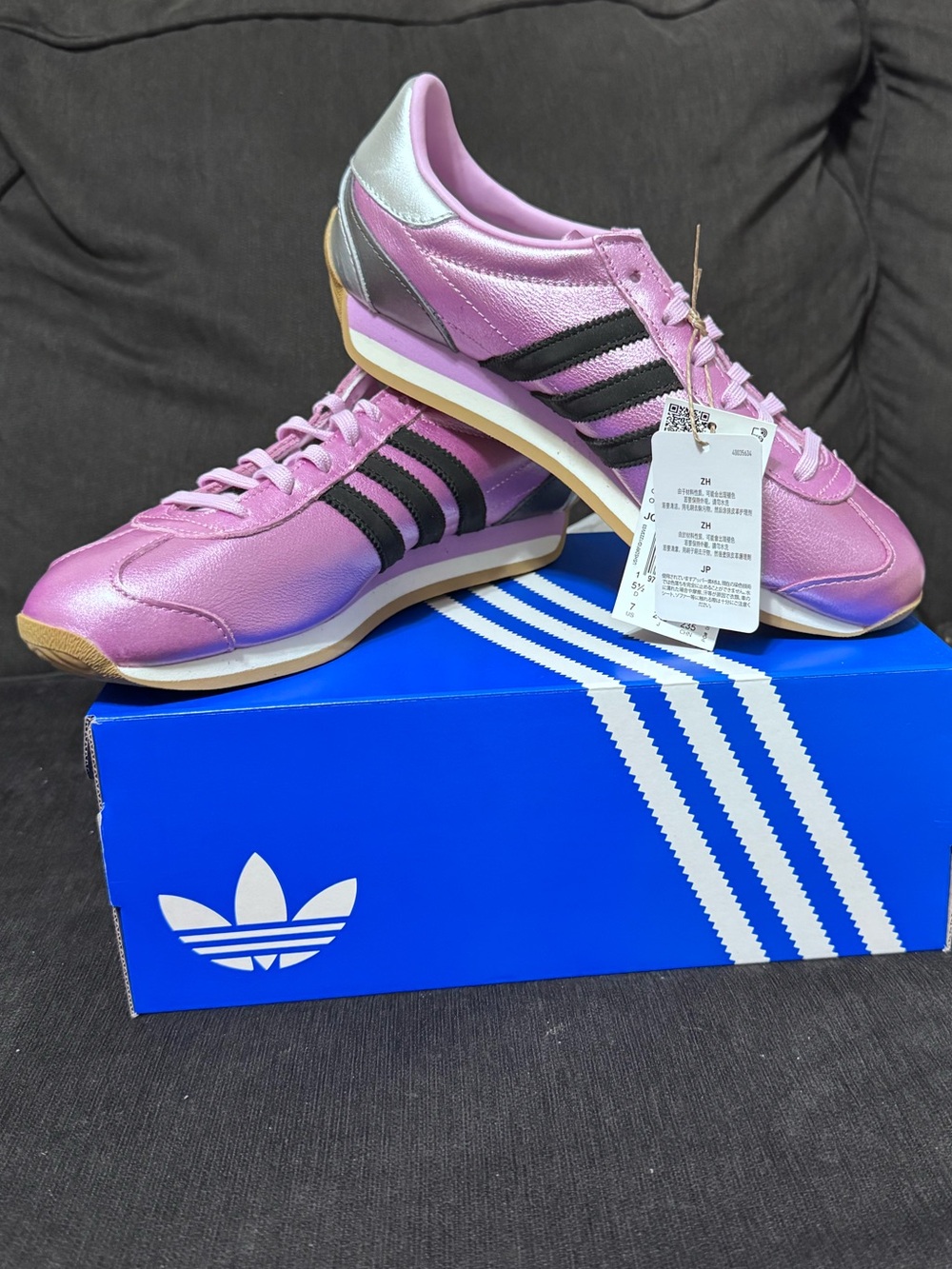 NEW! ADIDAS Country OG
Bliss Lilac Silver Metallic core Black - Picture 1 of 6